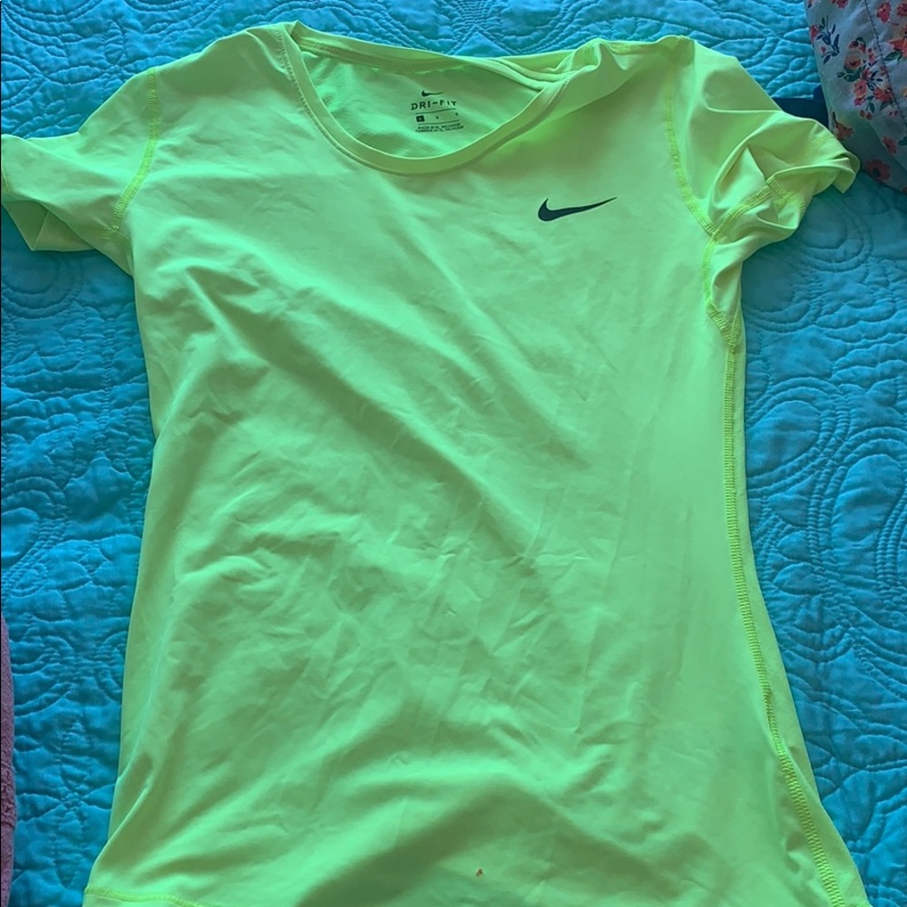 Neon Nike active shirts